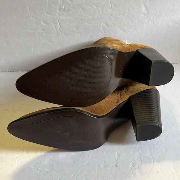 NWT MNG aka Mango “Larson” suede ankle boots - Picture 7 of 11